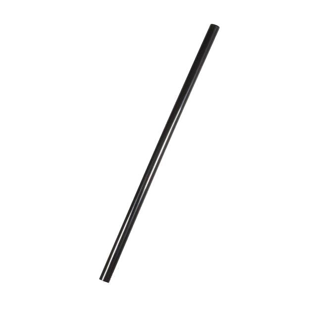 Schwarze Classic Strohhalme aus recycelbarem Material für nachhaltige Gastronomie, robust und elegant.